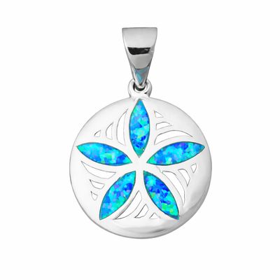 Opal Sand Dollar Pendant