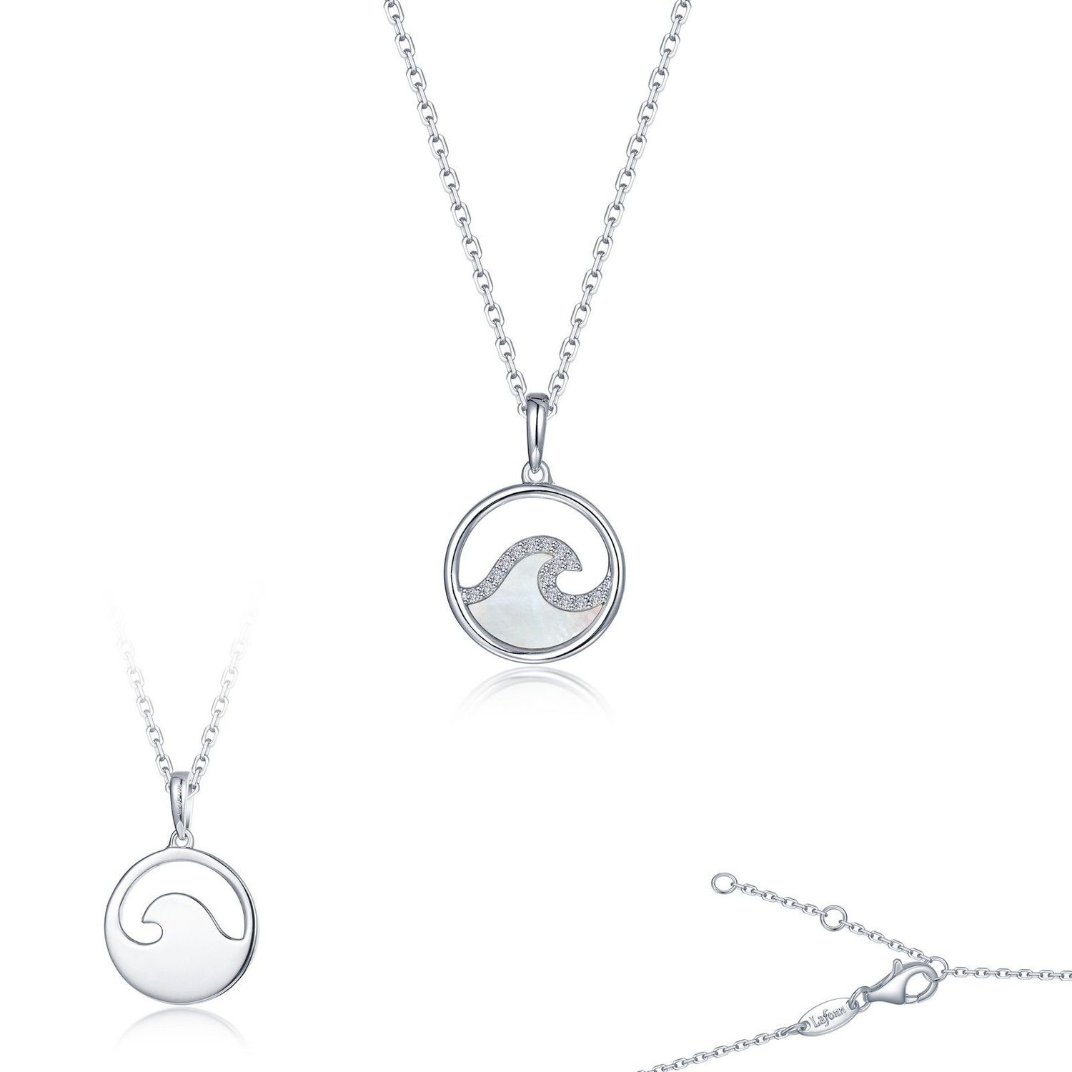 Mother Of Pearl Wave Necklace