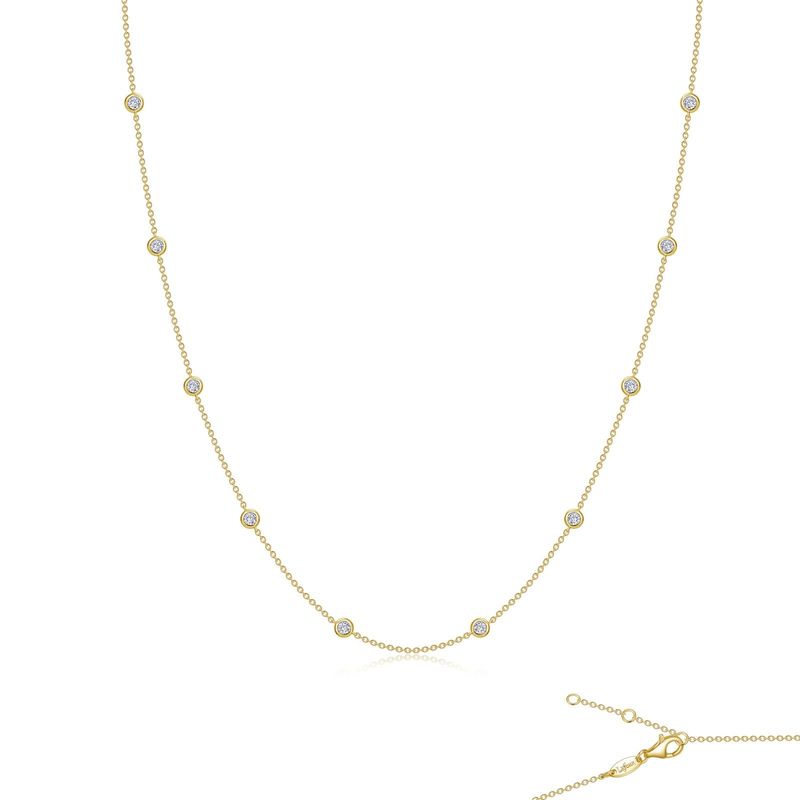 Bezel Station Necklace