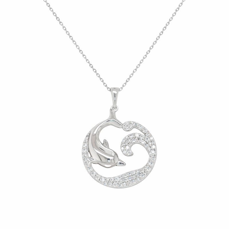 Dolphin Wave Necklace