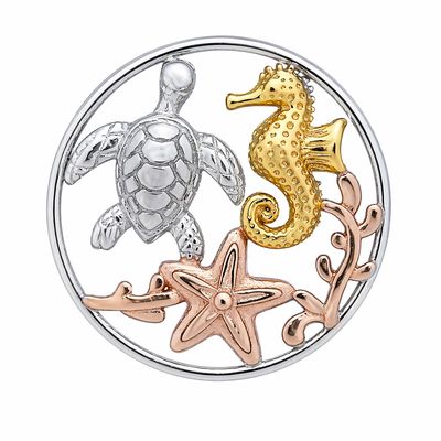 Tri-Color Sterling Silver