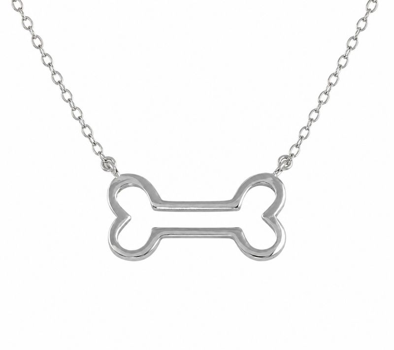 Sterling Silver Bone Necklace