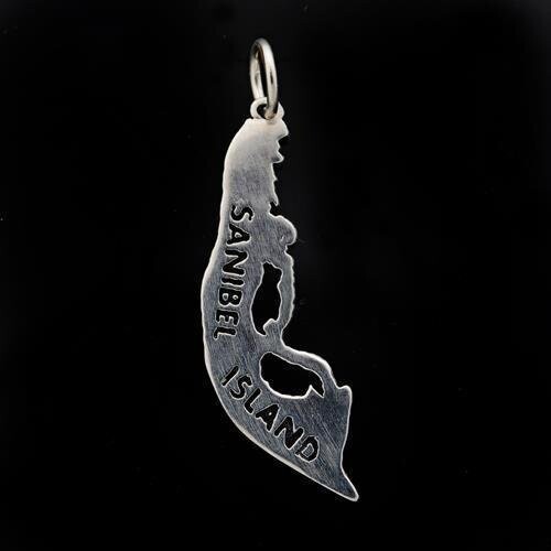 Sanibel Island Sterling Silver Charm (Large) Sanibel Island Sterling Silver Charm (Large)