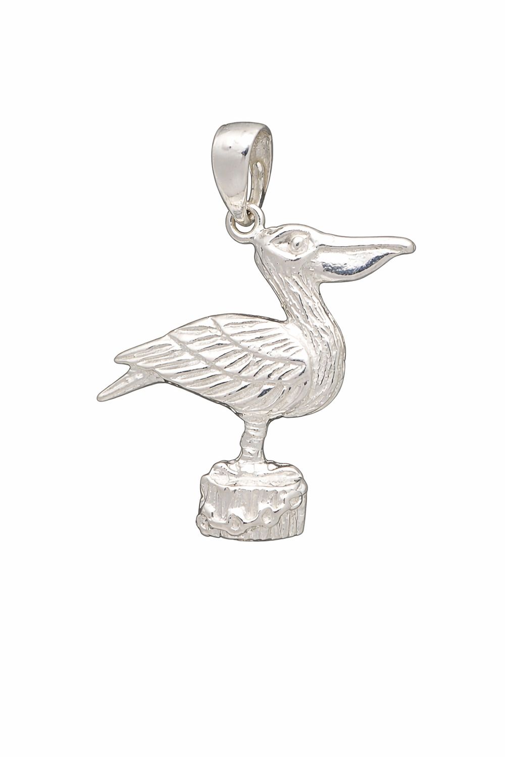 Sterling Silver Pelican Pendant