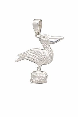 Sterling Silver Pelican Pendant