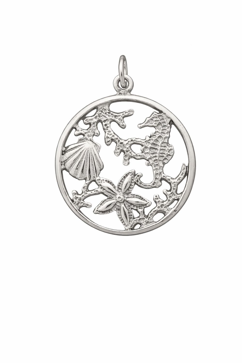 Sterling Silver Tropical Pendant Sterling Silver Tropical Pendant