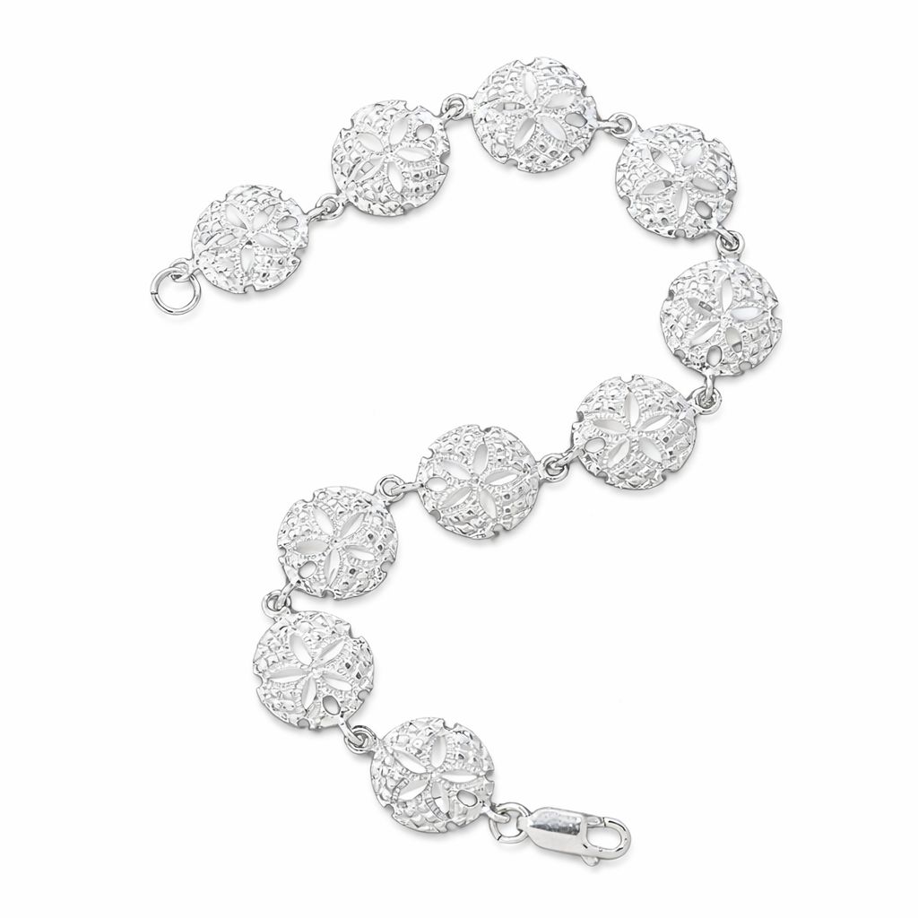 Sterling Silver Sand Dollar Bracelet
