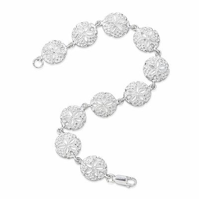 Sterling Silver Sand Dollar Bracelet