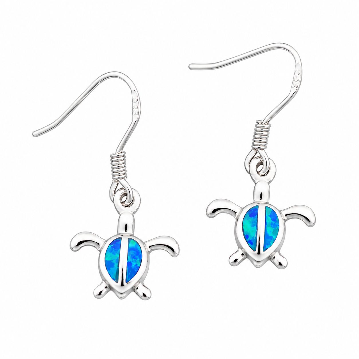 Opal Turtle Earrings