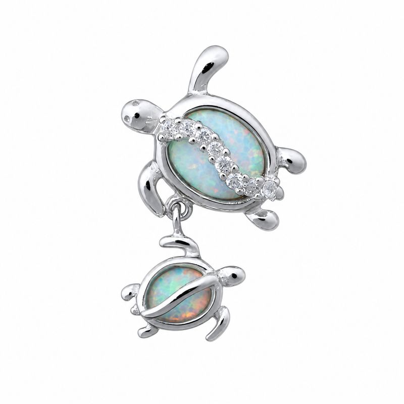 Opal Turtle Pendant