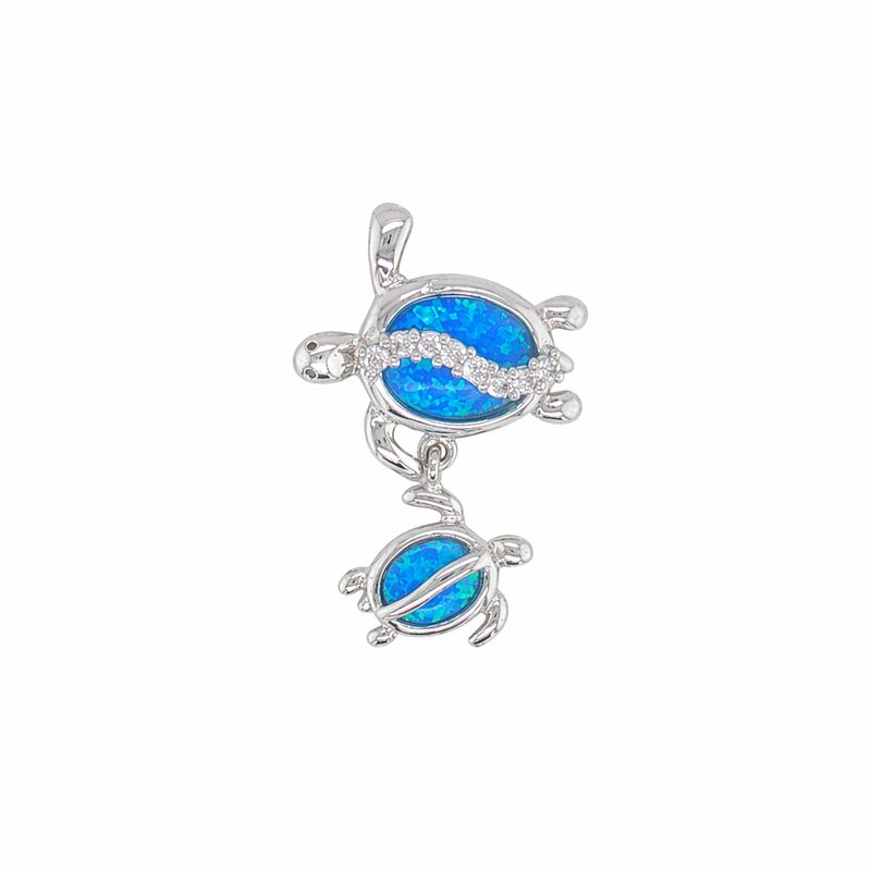 Opal Turtle Pendant