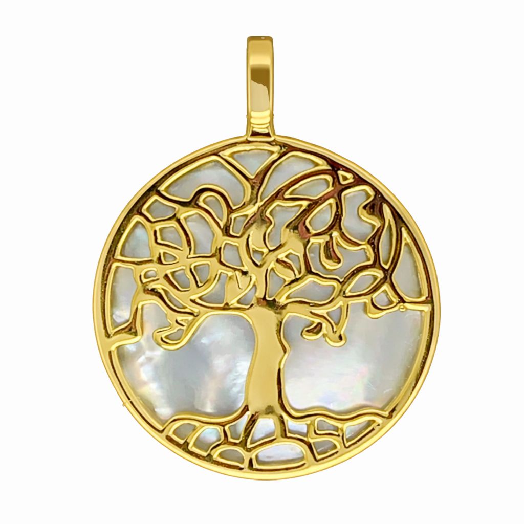 Mother-of-Pearl Tree of Life Pendant