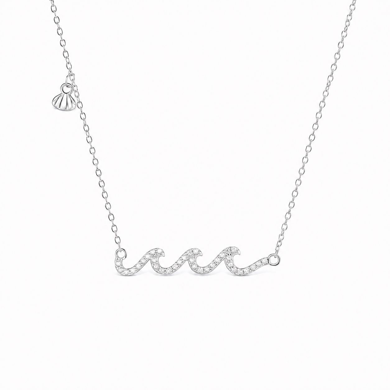 Cubic Zirconia Wave Necklace Cubic Zirconia Wave Necklace