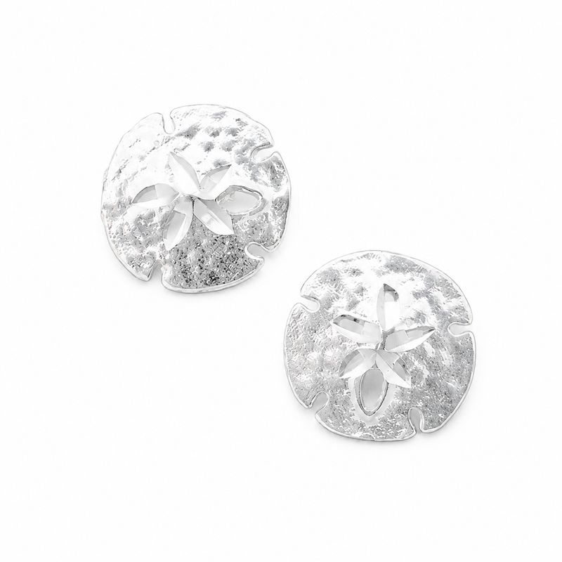 Sterling Silver Sand Dollar Earrings