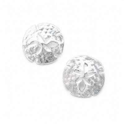 Sterling Silver Sand Dollar Earrings Sterling Silver Sand Dollar Earrings