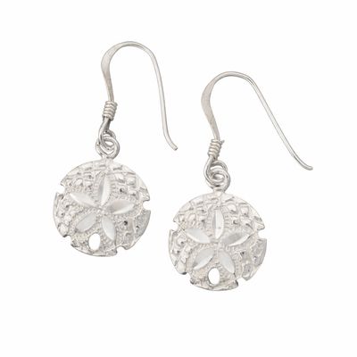 Sterling Silver Sand Dollar Earrings