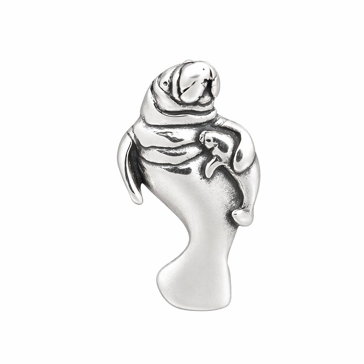 Sterling Silver Manatee Pendant