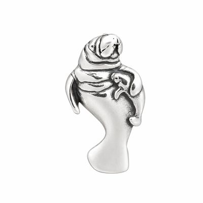 Sterling Silver Manatee Pendant