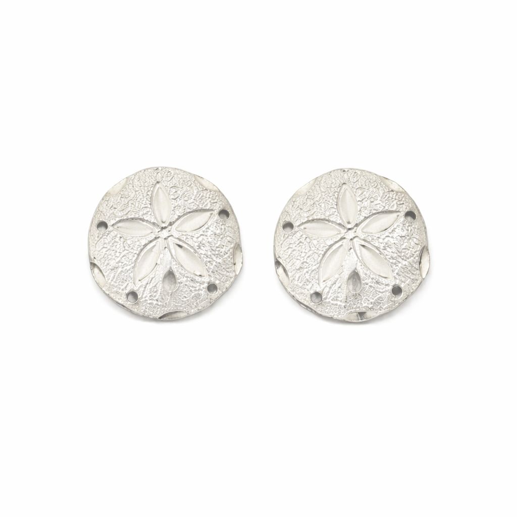 Sterling Silver Sand Dollar Earrings