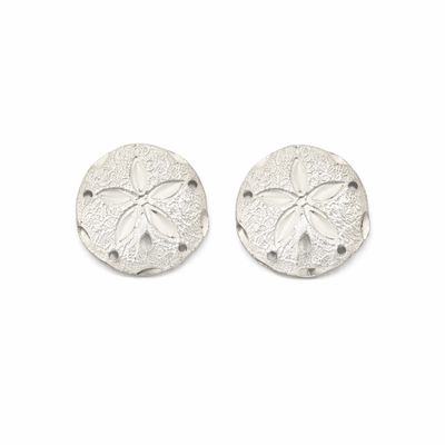 Sterling Silver Sand Dollar Earrings