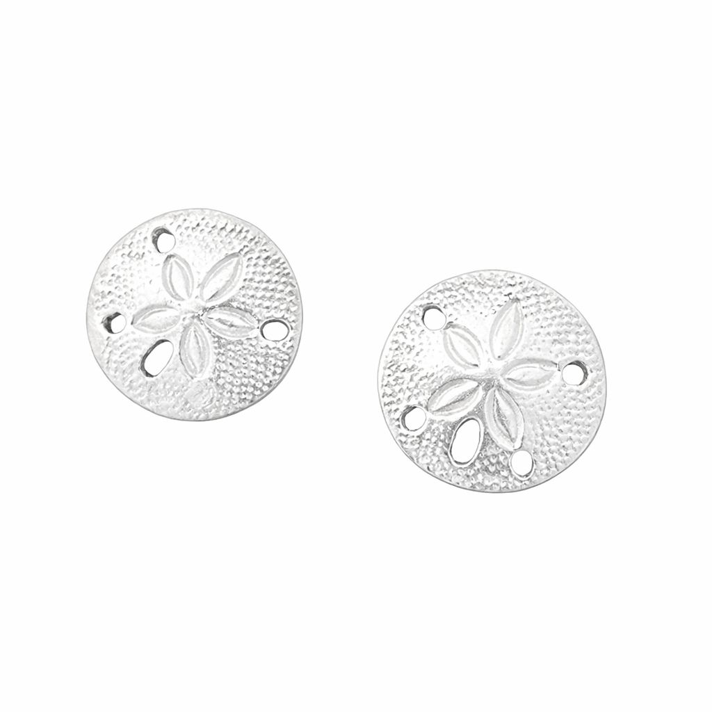 Sterling Silver Sand Dollar Earrings