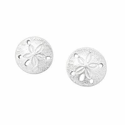Sterling Silver Sand Dollar Earrings