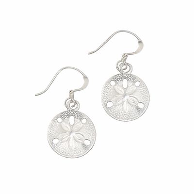 Sterling Silver Sand Dollar Earrings