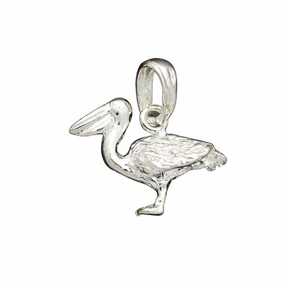 Sterling Silver Pelican Pendant