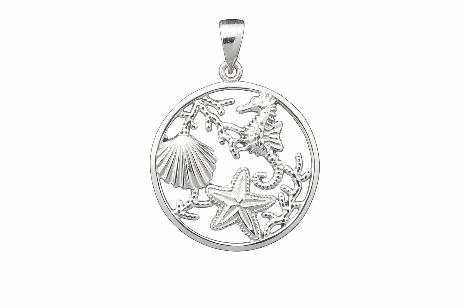 Sterling Silver Tropical Pendant