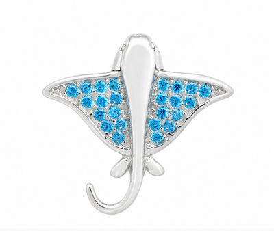 Blue Topaz Manta Ray Pendant Blue Topaz Manta Ray Pendant