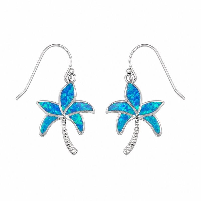 Opal Palm Tree Earrings ***RETIRED DESIGN***