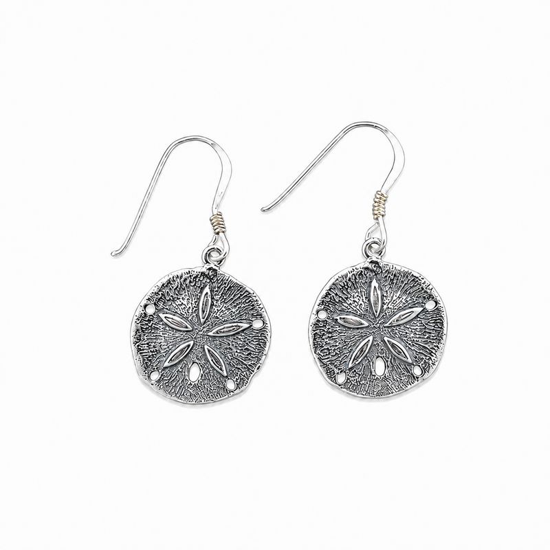 Sterling Silver Sand Dollar Earrings