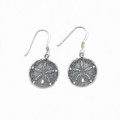 Sterling Silver Sand Dollar Earrings