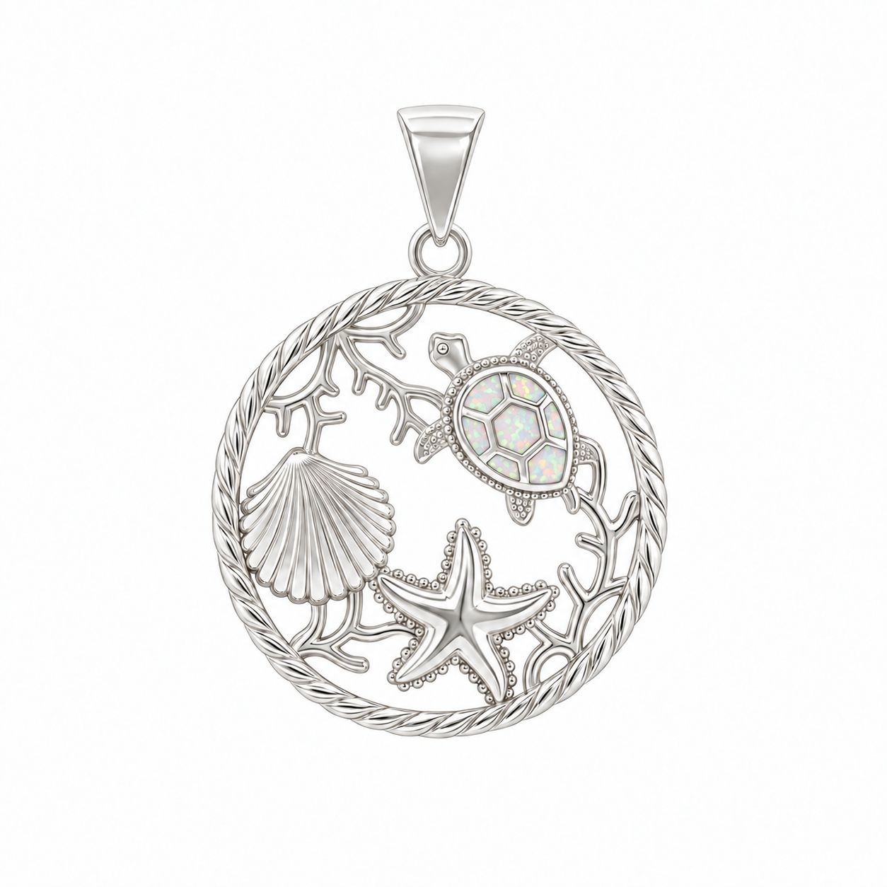 Shell, Starfish & Turtle Pendant Shell, Starfish & Turtle Pendant