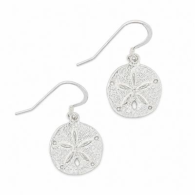Sterling Silver Sand Dollar Earrings Sterling Silver Sand Dollar Earrings