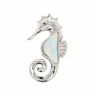 Opal Seahorse Pendant