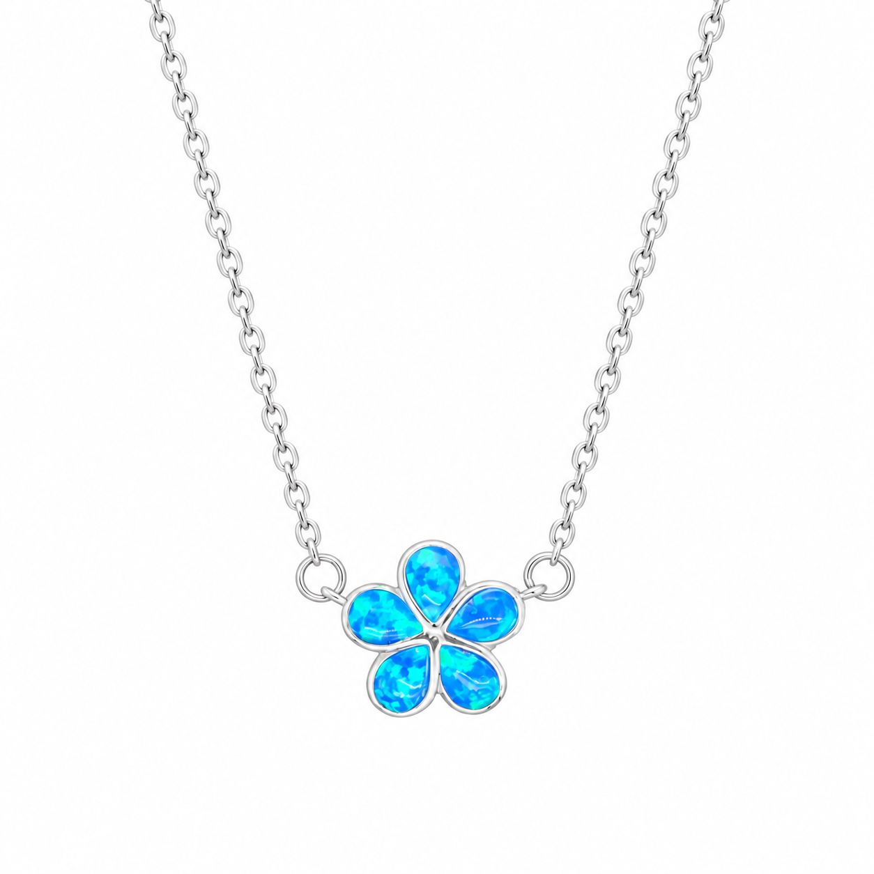 Opal Flower Necklace Opal Flower Necklace