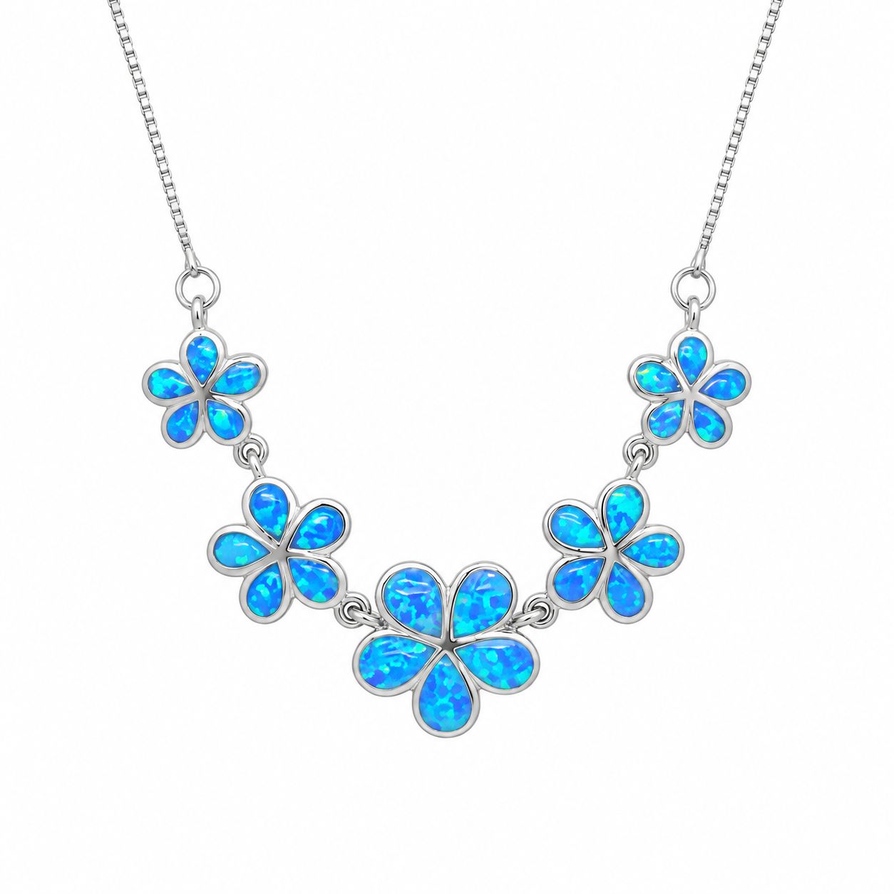Opal Flower Necklace Opal Flower Necklace