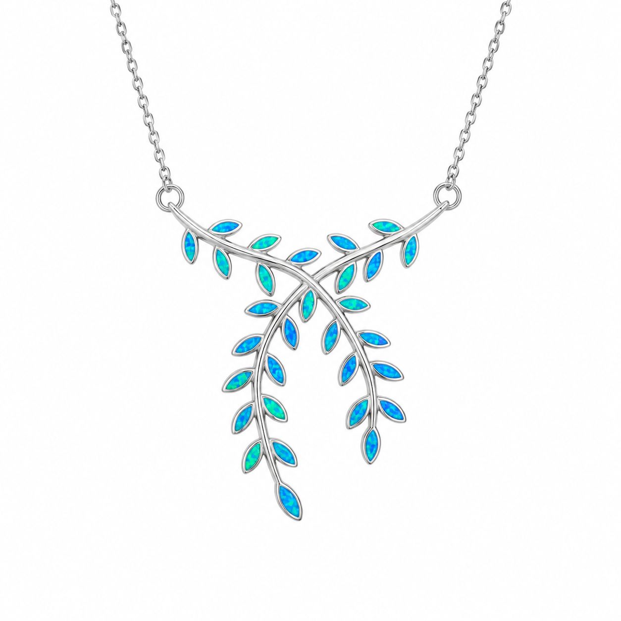Opal Leaf Necklace Opal Leaf Necklace