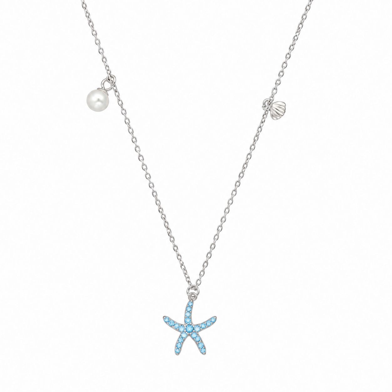 Blue Topaz Starfish Necklace Blue Topaz Starfish Necklace