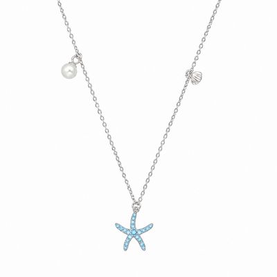 Blue Topaz Starfish Necklace Blue Topaz Starfish Necklace