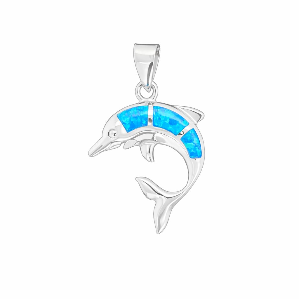 Opal Dolphin Pendant