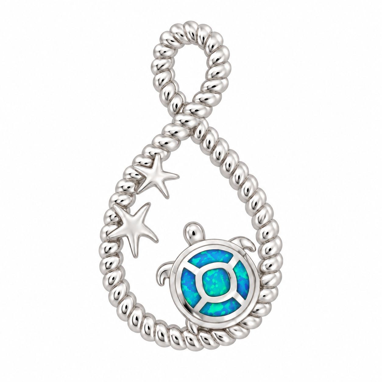 Opal Turtle & Starfish Pendant Opal Turtle & Starfish Pendant