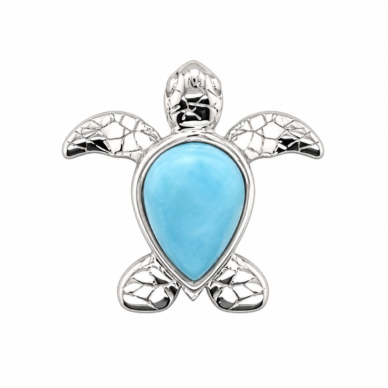 Larimar Turtle Pendant Larimar Turtle Pendant