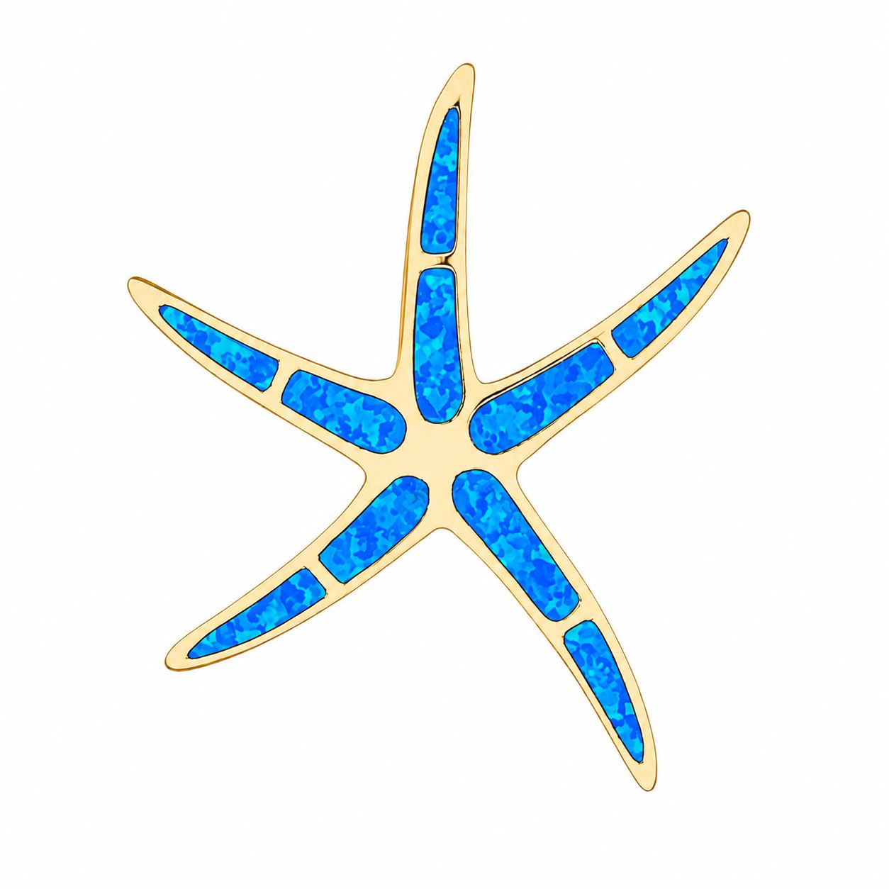 Opal Starfish Pendant