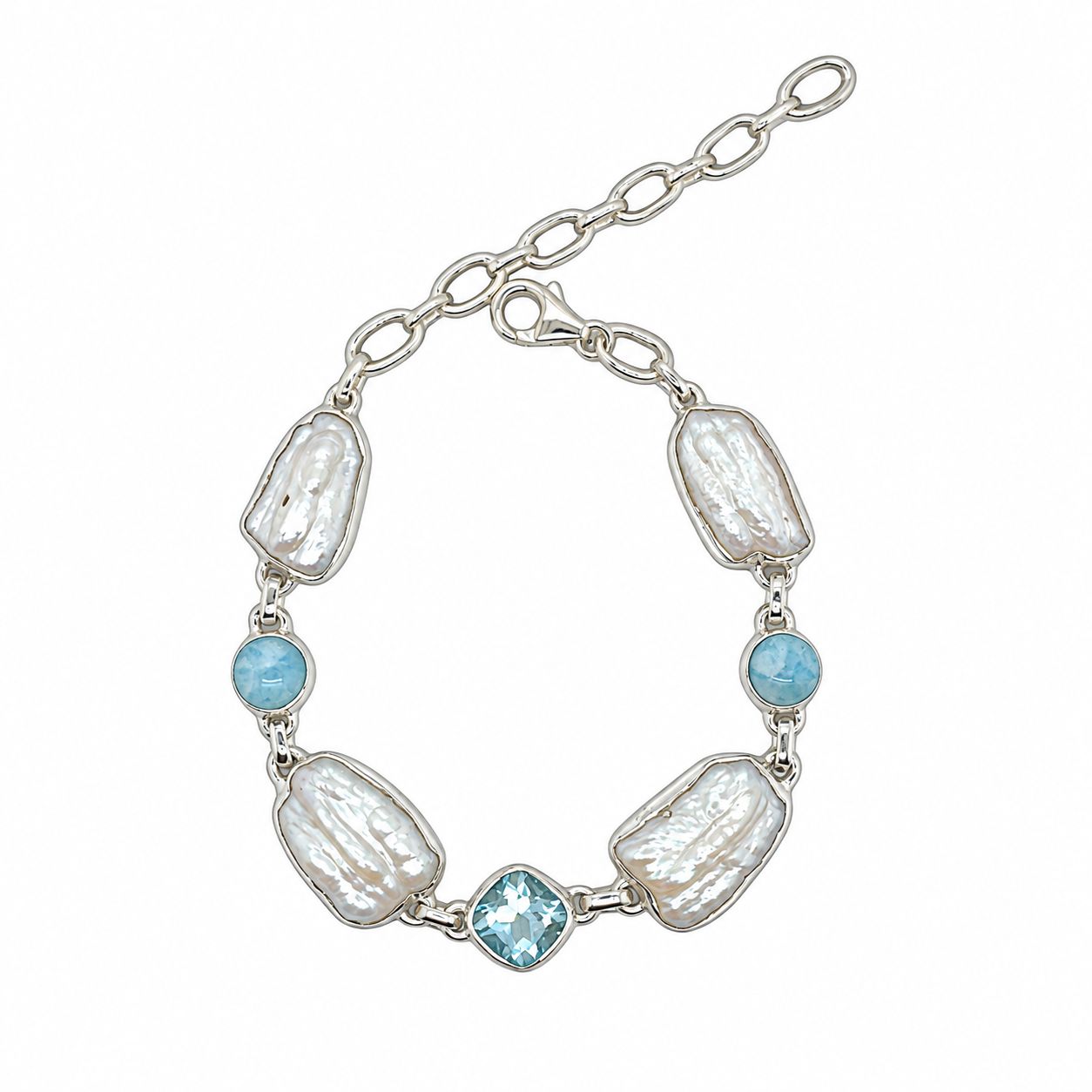 Larimar & Pearl Bracelet Larimar & Pearl Bracelet
