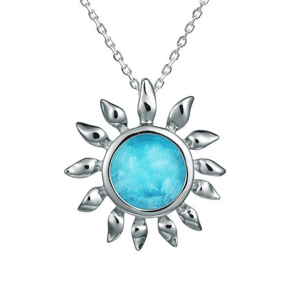 Larimar Sun Necklace