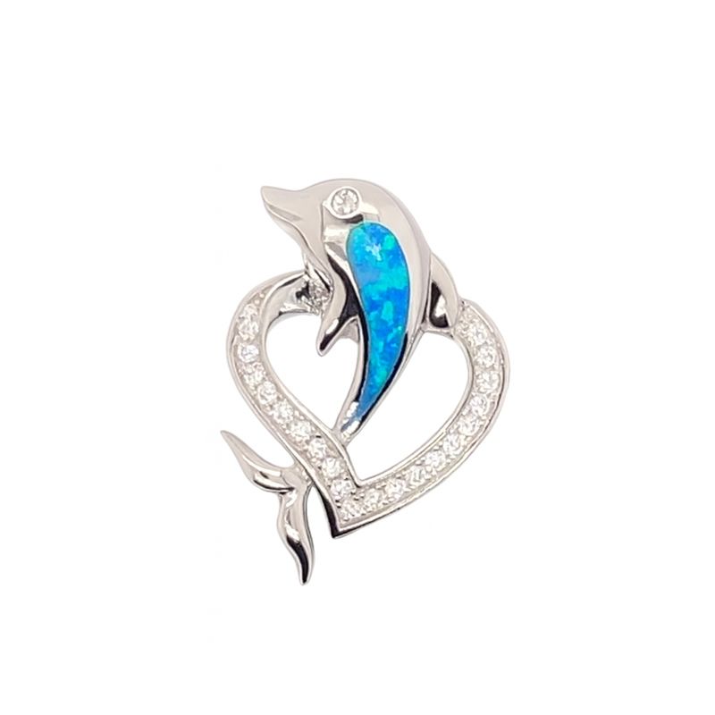Dolphin Heart Pendant ***RETIRED DESIGN*** Dolphin Heart Pendant ***RETIRED DESIGN***