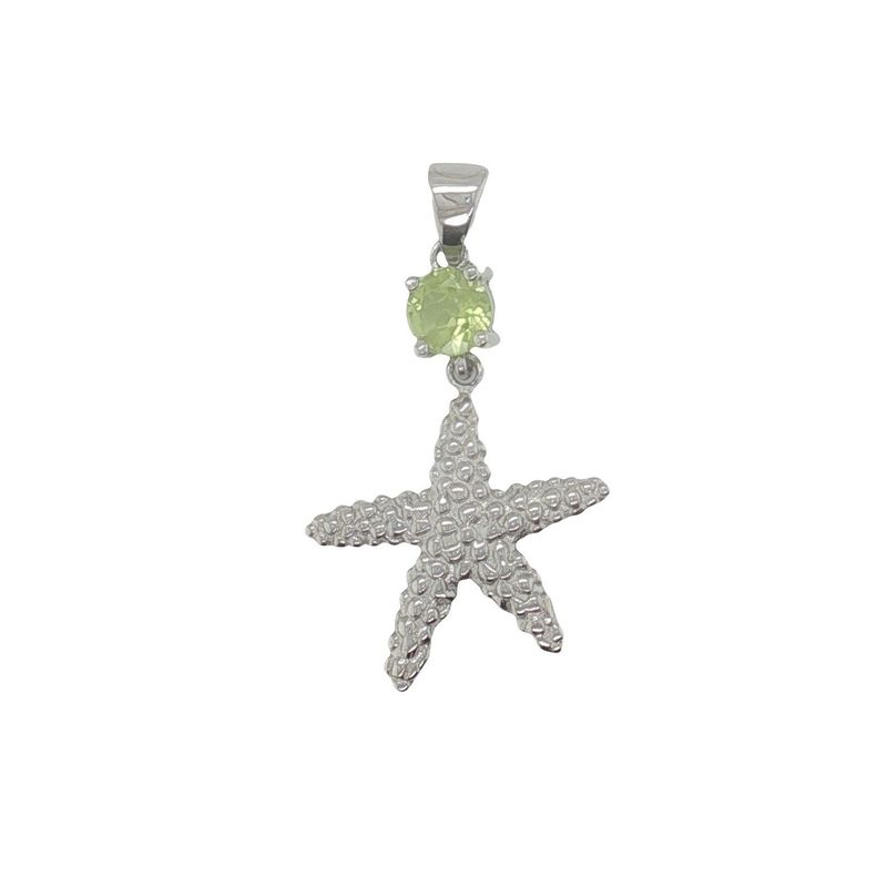 Peridot Starfish Pendant