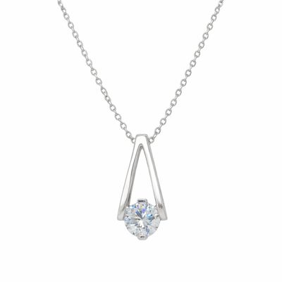 Shoreline Drop Necklace - Silver